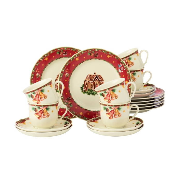 Кавовий сервіз 18 предметів Marie-Luise Weihnachtsnostalgie Seltmann Weiden
