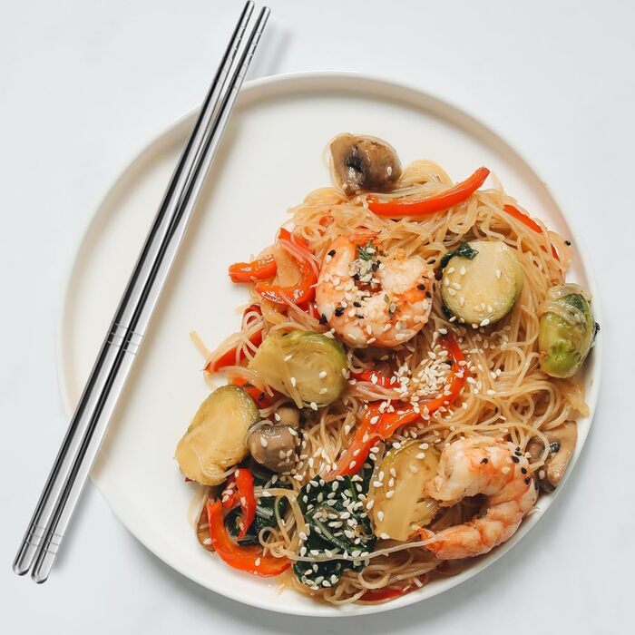 Металеві палички для їжі 5 пар tiokin