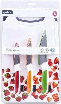 С разделочными досками, японская нержавеющая сталь, многоцветный, нож для очистки овощей, нож для овощей с зазубренным краем, нож для очистки овощей, разделочные доски, можно мыть в посудомоечной машине (набор ножей 3 шт. с разделочными досками), 920249 C