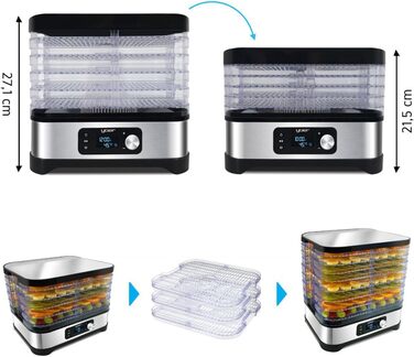 Дегидратор на 5 полок, 450 Вт Yoer