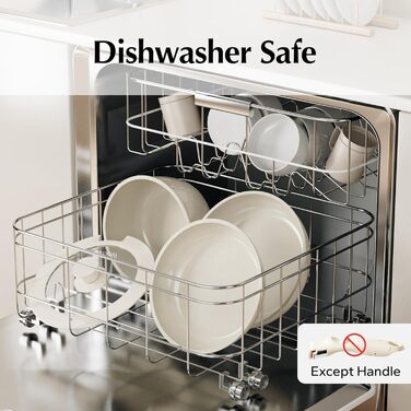 Набор посуды с крышкой и съемной ручкой, 5 предметов, бежевый Redchef