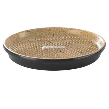 Блюдо для гриля з круглої гратами кругле, 31,5 см, бежеве / чорне, Lafer BBQ Römertopf