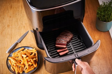 Tefal Мультипіч Easy Fry Grill&Steam, 1430Вт, чаша-6.2л, сенсорне керув., 8 програм, пластик, чорний