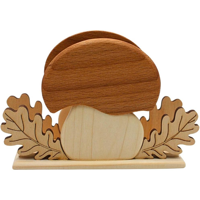 Деревянный держатель для салфеток 13 x 4 x 8 см Dekohelden24