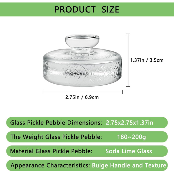 Скляні вантажі для консервації 7 предметів Artcome