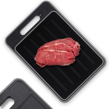 Дошка для розморожування та нарізання 36,5 x 25 см, сірий NK