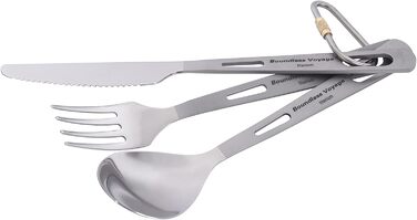 Титанові столові прилади для кемпінгів 3 шт. iBasingo