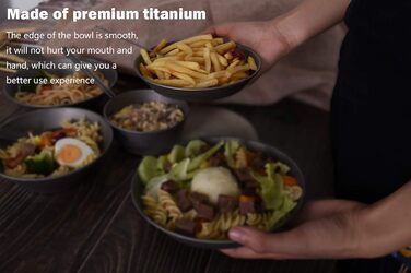 Мл Титановые миски Тарелка Сверхлегкая одностенная чаша Тарелка На открытом воздухе Посуда для кемпинга Кухонная утварь с сумкой для переноски Ti1107T (Ti1108T Plate S.), 800