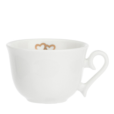 Набір чашок для кави з блюдцем La Porcellana Bianca VALENTINO ORO, порцеляна, 2 пр.