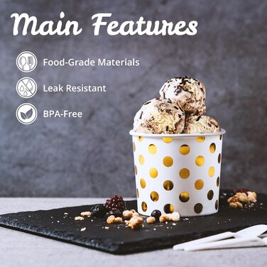 Набір паперові стаканчики для морозива 50 шт. 325 мл MATICAN