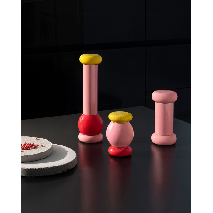 Мельница для перца 7х15 см, розовая Alessi