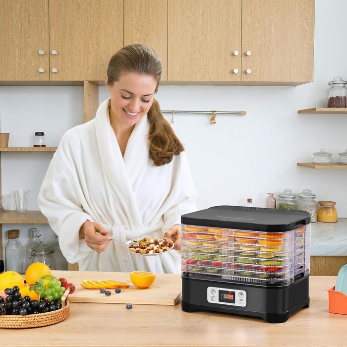 Дегідратор на 8 полиць, 400 Вт чорний COOCHEER