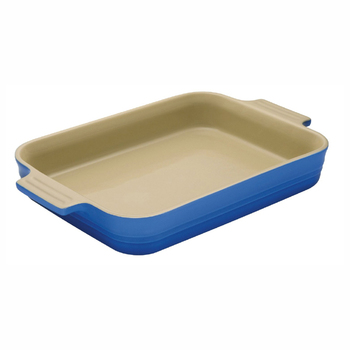 Блюдо прямокутне 32 см, синій Le Creuset