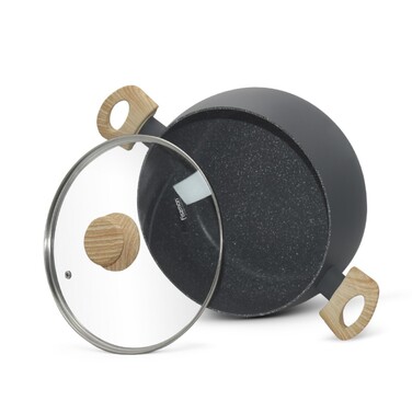 Каструля зі скляною кришкою 24 см 5,6 л LANA Fissman