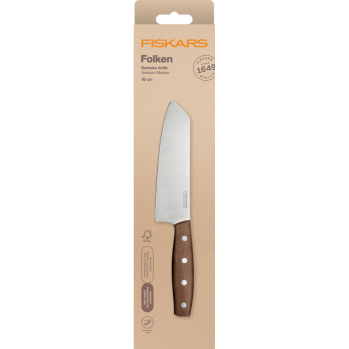 Нож Santoku Fiskars Folken FSC 16 см (1075694)
