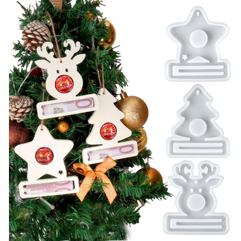 И силіконова форма ялинка форми для лиття ялинки силіконові гіпсові форми для лиття свічок форми для лиття різдвяні силіконові форми ялинка своїми руками (H), 3 шт.