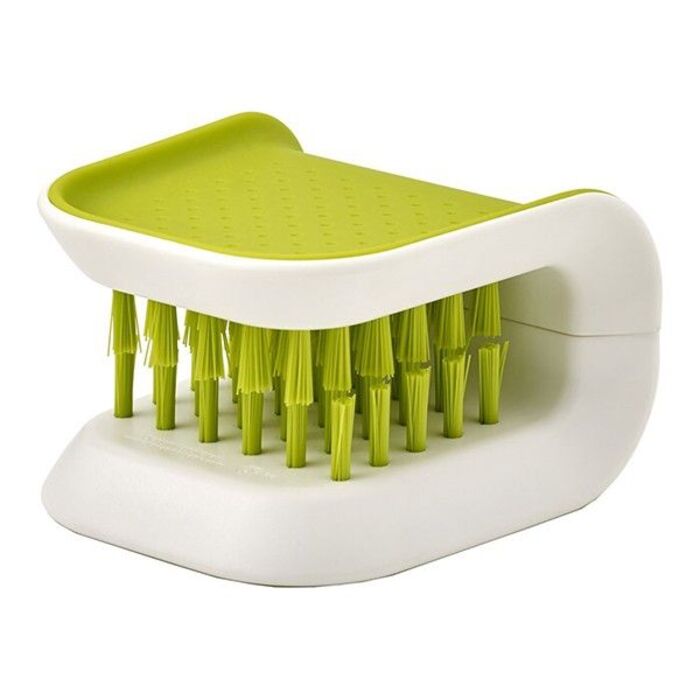 Щітка для чищення ножів та столових приборів Joseph Joseph Cleaning & Organisation, зелена, 8,0 х 7,6 х 5,2 см