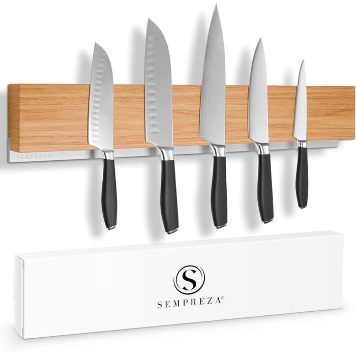Магнітний тримач для ножів 40 см,  дуб Sempreza