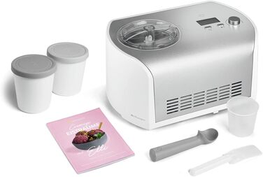 Морожениця з самоохолоджуючим компресором 135 Вт з нержавіючої сталі Springlane