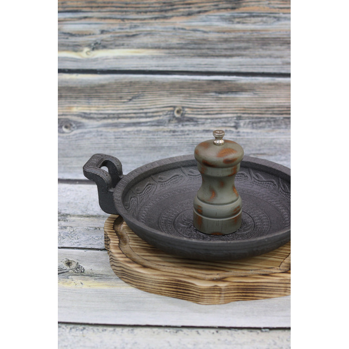 Млин для солі та перцю, 10 см, дерев'яний вінтаж, GenWare