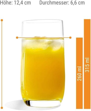 Набір склянок для соку 315 мл, 6 предметів, Weinland Stölzle Lausitz