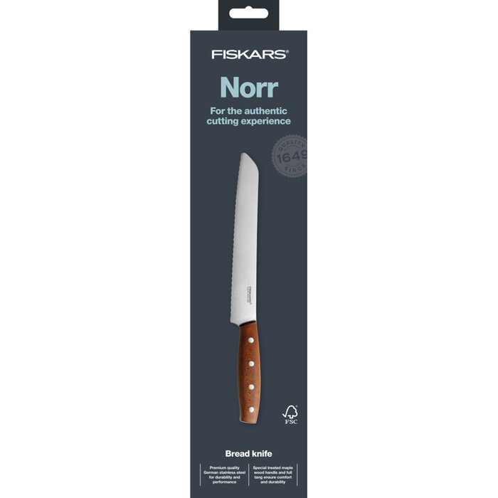 Ніж для хліба Fiskars Norr 23 см (1016480)