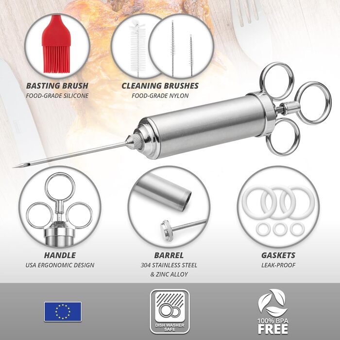 Набір шприци з 3 голками для маринаду KapStrom