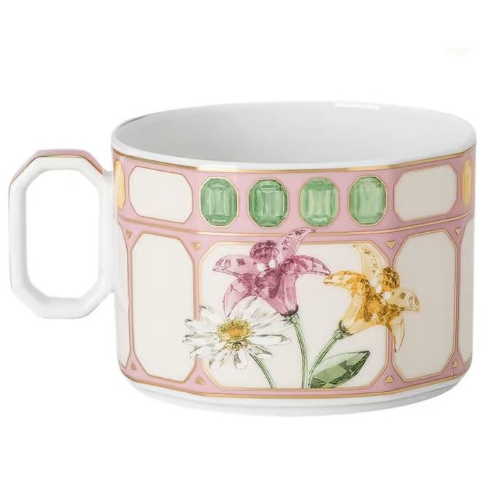 Чашка для чаю 0,26 л з блюдцем, Зефір IDYLLIA Swarovski x Rosenthal