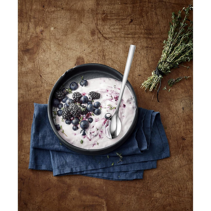 Набір ложок Silit Trend Latte Macchiato, 3 шт., довгі ложки 18,5 см, для йогурту, нержавіюча сталь Cromargan полірована, стійка до подряпин, не іржавіє, можна мити в посудомийній машині