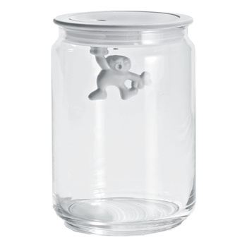 Ємність для зберігання 0,9 л прозора / біла Gianni Alessi