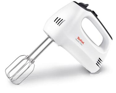 Tefal Міксер ручний Quick Mix 300Вт, насадки-4, турборежим, біло-сірий