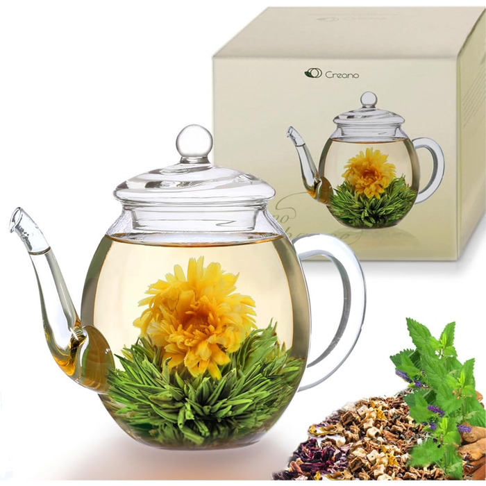 Чайник заварочный стеклянный с крышкой 0,5 л Creano