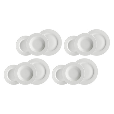 Набор столовой посуды La Porcellana Bianca ESSENZIALE, фарфор, 12 пр.