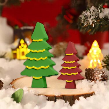 И силіконова форма ялинка ялинка ливарні форми силіконова гіпсова форма для лиття свічок ливарні форми різдвяні силіконові форми ялинка своїми руками, 3 шт.