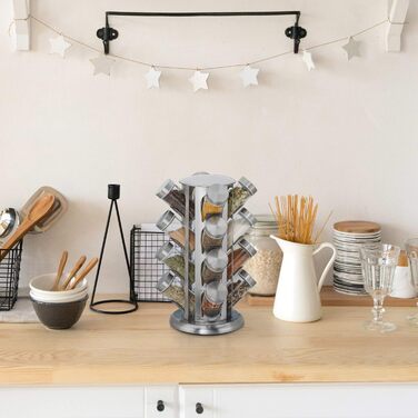 Карусель для 16 банок для спецій Relaxdays