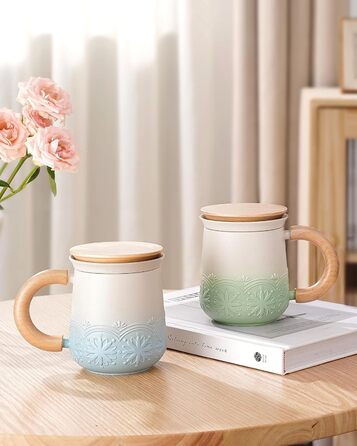 Чашка для чая с крышкой и ситечком 420 мл Zens