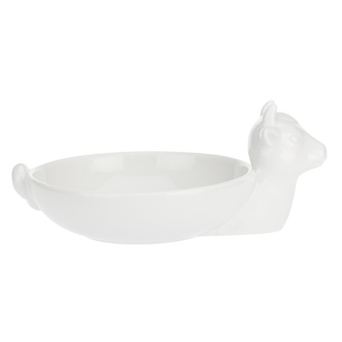 Тарілка для моцарелли La Porcellana Bianca FATTORIA, 'корова' порцеляна, 27 х 18 х 11 см