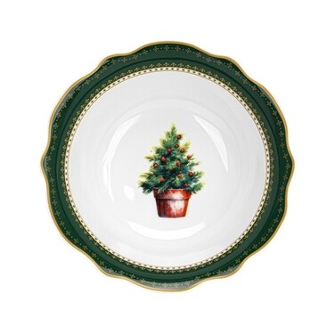 Салатник Fissman 15,5x5 см CHRISTMAS EVE порцеляна (13758)