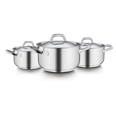 Наборы кастрюль с крышками 6 предметов Chef Line BARAZZONI