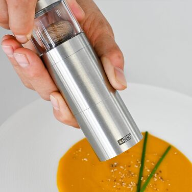 Млин для мускатних горіхів 12,5 см, сріблястий Muskatino AdHoc