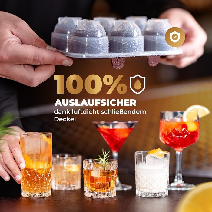 Кругла форма для льоду на 12 кульок 2 шт Neighbour's Friend