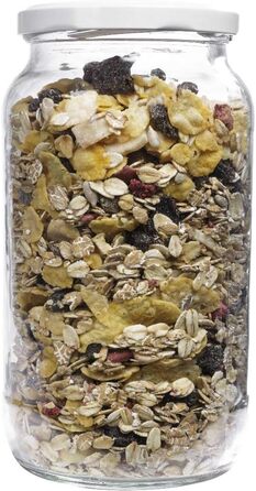 Банка 1 литр с завинчивающейся крышкой серебристая 6 шт mikken