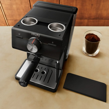 Кофеварка эспрессо Krups XP381810 OPIO BLK (7076115)