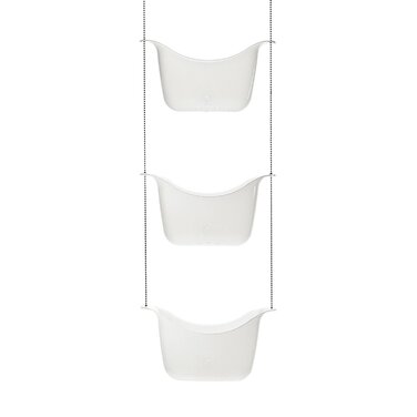 Полиці для ванної 91x28x13 см білі Bask Shower Caddy Trans Umbra