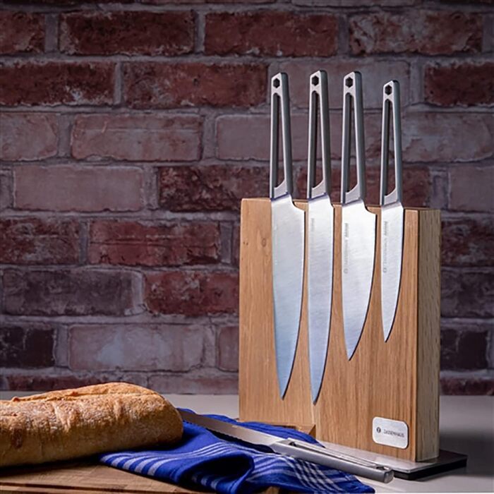 Магнітний ножовий блок KP0000078091 Магнітний ножовий блок, нержавіюча сталь 18/8, 28 (коричнево-сріблястий), 0000078091