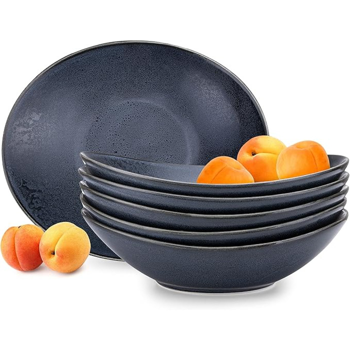 Набор глубоких тарелок на 6 человек, фарфор, 450 мл Konsimo