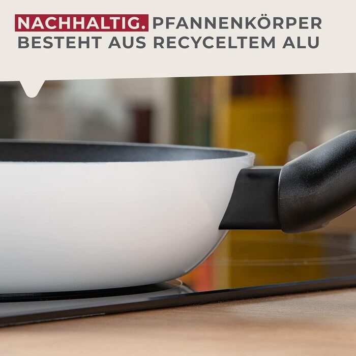 Сковорода 24 см, чорно-біла Arcadalina Fackelmann