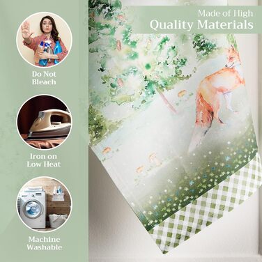 Набір з 3 багатоцільових кухонних рушників Maison d&39 Hermine Rural Christmas, 100 бавовна Барні рушники День подяки/Різдво (50 см x 70 см) (26 - Зимові ранки)