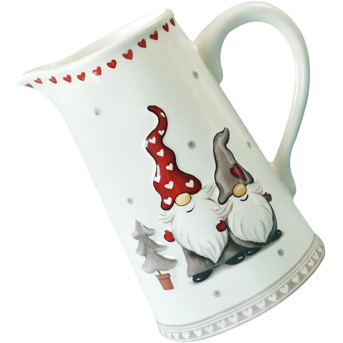 Різдвяний глечик для молока з порцеляни Cabilock