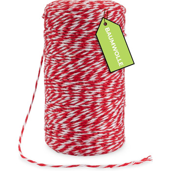 Шпагат кухонний 200 м червоно-білий Rietlow